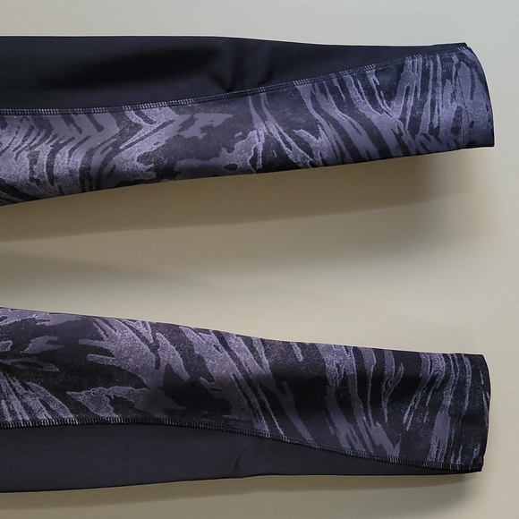 Adidas x Zoe Saldana Collection 7/8 Black & Grey Patterned Leggings XS - Picture 5 of 14